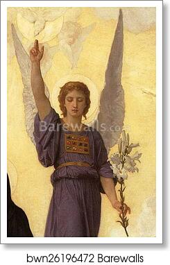 The Annunciation. Detail by William-Adolphe Bouguereau, Art Print