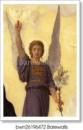 The Annunciation. Detail by William-Adolphe Bouguereau, Art Print The Annunciation. Detail by William-Adolphe Bouguereau, Art Print