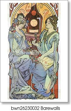 Benedictine by Alphonse Mucha, Art Print