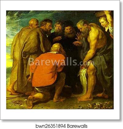 St. Peter Finding the Tribute Money by Peter Paul Rubens, Art Print St. Peter Finding the Tribute Money by Peter Paul Rubens, Art Print