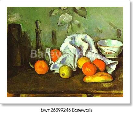 Still Life with Fruit by Paul Cézanne, Art Print