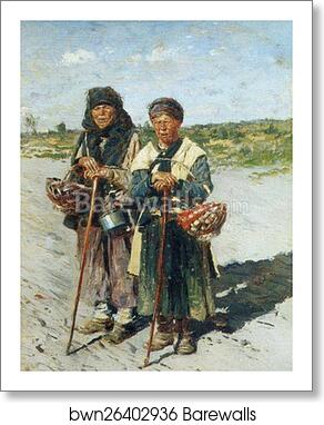 Two Pilgrim Women by Vladimir Makovsky, Art Print