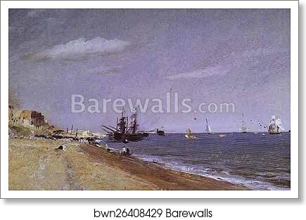 Brighton Beach with Colliers by John Constable, Art Print