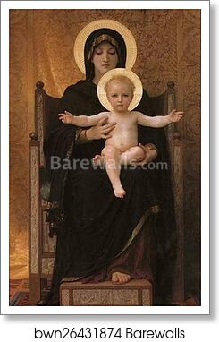 Virgin and Child by William-Adolphe Bouguereau, Art Print