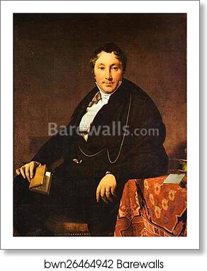 Portrait of Monsieur Leblanc by Jean-Auguste-Dominique Ingres, Art Print Portrait of Monsieur Leblanc by Jean-Auguste-Dominique Ingres, Art Print