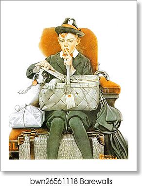 Travelling Campanions by Norman Rockwell, Art Print