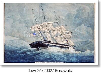 U.S. sloop of war Albany: 22 guns by Currier & Ives, Art Print U.S. sloop of war Albany: 22 guns by Currier & Ives, Art Print