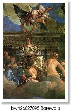 Triumph of Venice. Detail by Paolo Veronese, Art Print