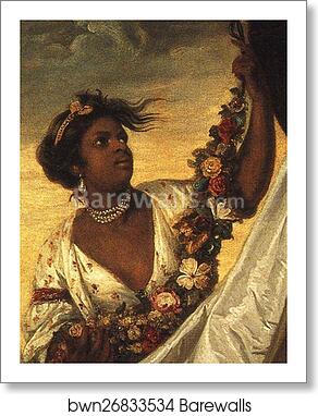 Lady Elizabeth Keppel. Detail by Sir Joshua Reynolds, Art Print