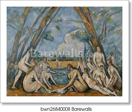 The Large Bathers by Paul Cézanne, Art Print
