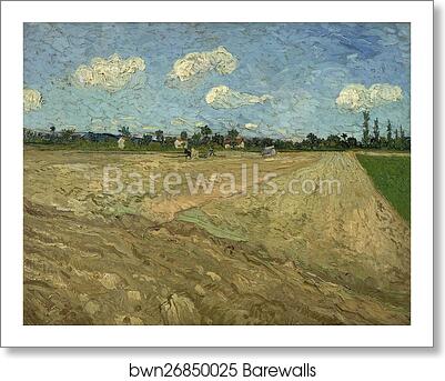 Ploughed fields ('The furrows') by Vincent Van Gogh, Art Print Ploughed fields ('The furrows') by Vincent Van Gogh, Art Print