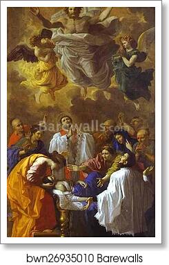 The Miracle of St. Francis Xavier by Nicolas Poussin, Art Print