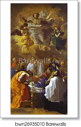 The Miracle of St. Francis Xavier by Nicolas Poussin, Art Print The Miracle of St. Francis Xavier by Nicolas Poussin, Art Print