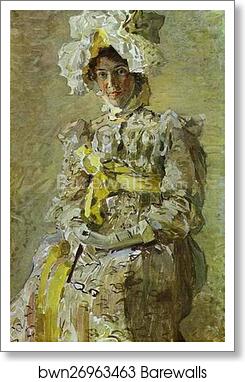 Portrait of Nadezhda Zabela-Vrubel, the Artist's Wife, in an Empire Dress by Mikhail Vrubel, Art Print Portrait of Nadezhda Zabela-Vrubel, the Artist's Wife, in an Empire Dress by Mikhail Vrubel, Art Print