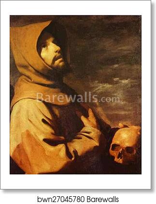 The Ecstasy of St. Francis by Francisco De Zurbarán, Art Print The Ecstasy of St. Francis by Francisco De Zurbarán, Art Print