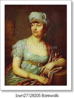 Portrait of M-me de Stael by Vladimir Borovikovsky, Art Print