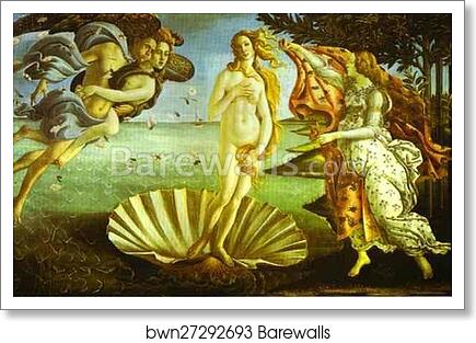 The Birth of Venus by Alessandro Botticelli, Art Print