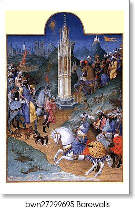 Les tr�s riches heures du Duc de Berry. The Meeting of the Three Magi by Limbourg Brothers, Art Print Les tr�s riches heures du Duc de Berry. The Meeting of the Three Magi by Limbourg Brothers, Art Print