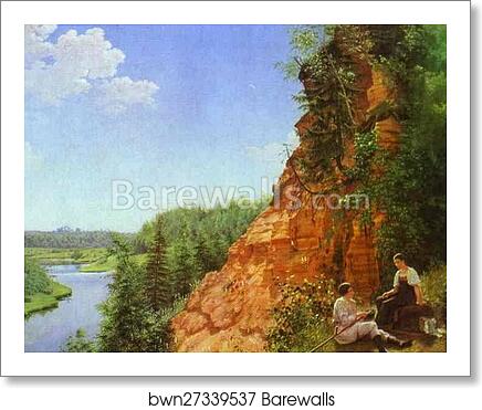 View of the River Tosno by Alexey Tyranov, Art Print