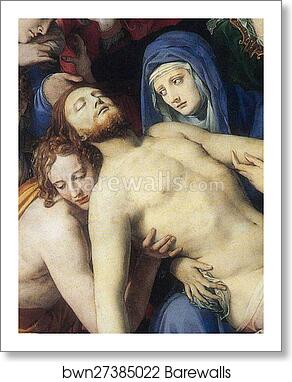 Lamentation. Detail by Agnolo Bronzino, Art Print