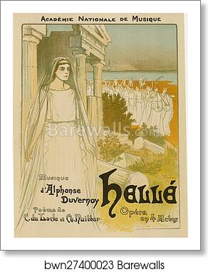 L'opéra "Hellé", représenté au Théâtre national de l'Opéra by Théophile Steinlen, Art Print