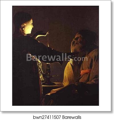 Appearance of an Angel to St. Joseph by Georges De La Tour, Art Print Appearance of an Angel to St. Joseph by Georges De La Tour, Art Print