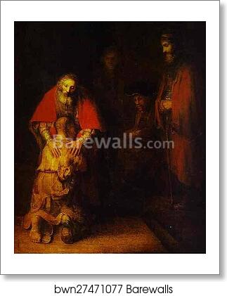 The Return of the Prodigal Son by Rembrandt Harmenszoon Van Rijn, Art Print The Return of the Prodigal Son by Rembrandt Harmenszoon Van Rijn, Art Print