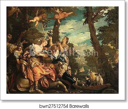 The Rape of Europa by Paolo Veronese, Art Print