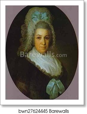 Portrait of an Unknown Lady in a White Cap by Fedor Rokotov, Art Print