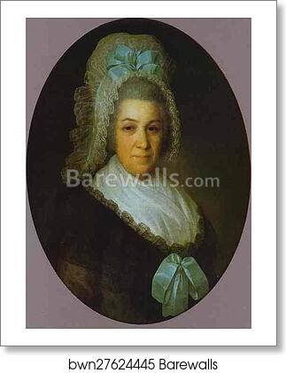 Portrait of an Unknown Lady in a White Cap by Fedor Rokotov, Art Print Portrait of an Unknown Lady in a White Cap by Fedor Rokotov, Art Print