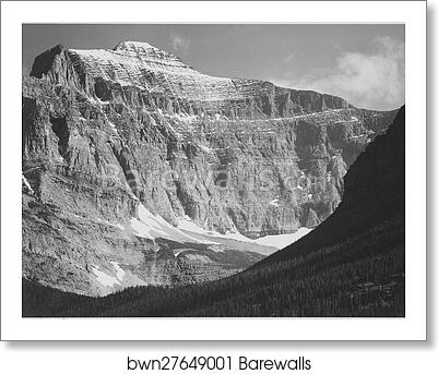 Close in view of mountain side, "From Going-to-the-Sun Chalet, Glacier National Park," Montana. Photographs of National Parks and Monuments, compiled 1941 - 1942, documenting the period ca. 1933 - 1942 by Ansel Adams (1902-1984), Art Print Close in view of mountain side, "From Going-to-the-Sun Chalet, Glacier National Park," Montana. Photographs of National Parks and Monuments, compiled 1941 - 1942, documenting the period ca. 1933 - 1942 by Ansel Adams (1902-1984), Art Print