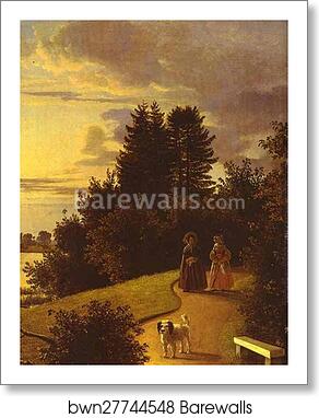 View on Yelagin Island in St. Petersburg. Detail by Ivan Khrutsky, Art Print View on Yelagin Island in St. Petersburg. Detail by Ivan Khrutsky, Art Print