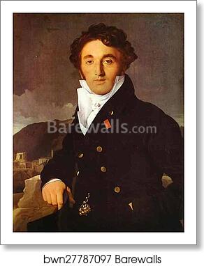 Portrait of Charles-Joseph-Laurent Cordier by Jean-Auguste-Dominique Ingres, Art Print