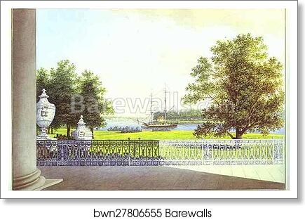 View from the Terrace of the Elagin Palace by Maxim Vorobiev, Art Print