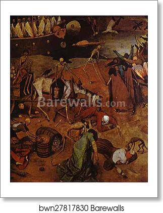 The Triumph of Death. Detail by Pieter Bruegel The Elder, Art Print The Triumph of Death. Detail by Pieter Bruegel The Elder, Art Print