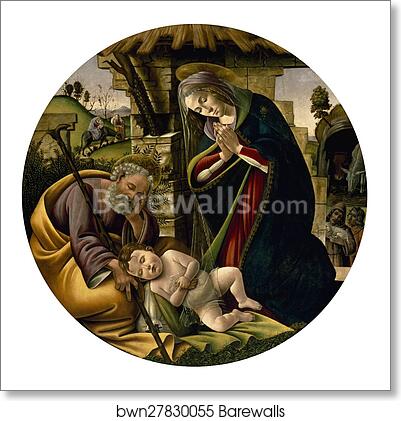 The Adoration of the Christ Child by Sandro Botticelli, Art Print The Adoration of the Christ Child by Sandro Botticelli, Art Print