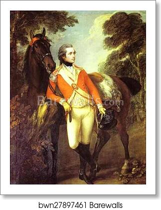 Portrait of John Hayes St Leger by Thomas Gainsborough, Art Print Portrait of John Hayes St Leger by Thomas Gainsborough, Art Print