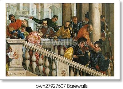 Feast in the House of Levi. Detail by Paolo Veronese, Art Print Feast in the House of Levi. Detail by Paolo Veronese, Art Print