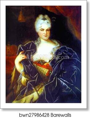 Portrait of Catherine I by Ivan Nikitin, Art Print