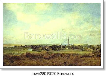 View of Salisbury by John Constable, Art Print
