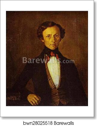 Portrait of V. A. Preobrazhensky by Grigoriy Soroka, Art Print Portrait of V. A. Preobrazhensky by Grigoriy Soroka, Art Print