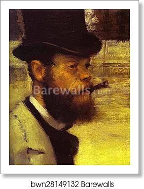 Place de la Concorde. Detail by Edgar Degas, Art Print