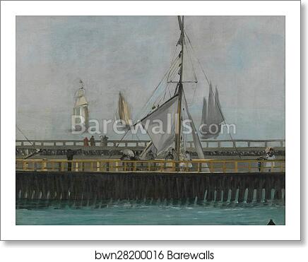 The jetty of Boulogne-sur-Mer by Édouard Manet, Art Print