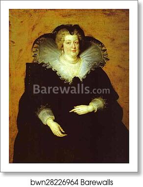 Portrait of Marie de' Medici by Peter Paul Rubens, Art Print Portrait of Marie de' Medici by Peter Paul Rubens, Art Print