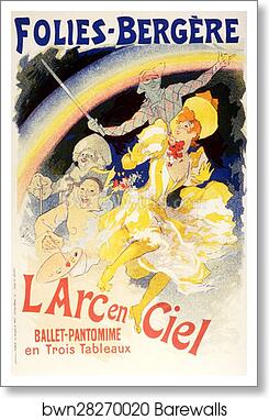 Folies-Bergère L'Arc en Ciel by Jules Chéret, Art Print