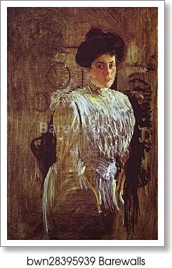Portrait of Margarita Morozova by Valentin Serov, Art Print