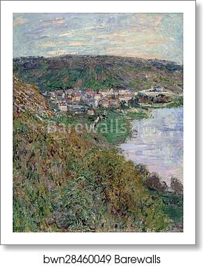 View of Vétheuil by Claude Monet, Art Print
