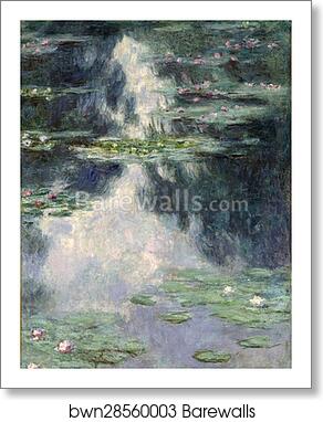 Pond with Water Lilies by Claude Monet, Art Print