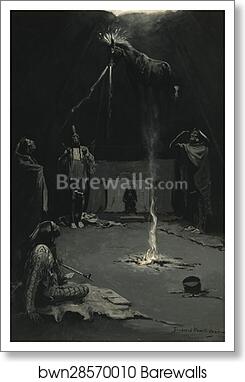 Indian Fire God (The Going of the Medicine-Horse) by Frederic Remington, Art Print