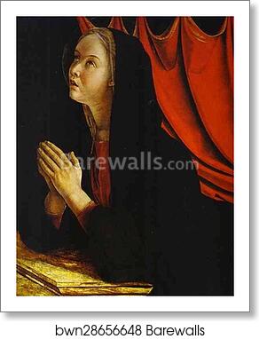 The Annunciation (Panel of St. Vincent Ferrar Polyptych) by Giovanni Bellini, Art Print